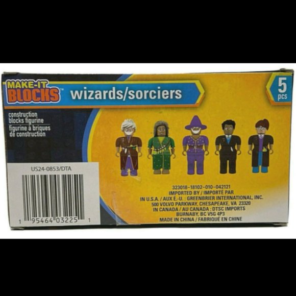 Make It Blocks Wizards Sorcerers 5 Pieces Compatible w/ Leading Toy Brick Brands - Picture 8 of 9